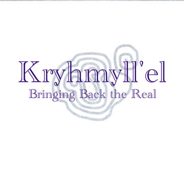 Kryhmyll'el: Bringing Back the Real logo, which links to the website bringingbackthereal.site. The light code stands for Kryhmyll'el, soul name of Kathryn Leigh, which means "beauty in truth."