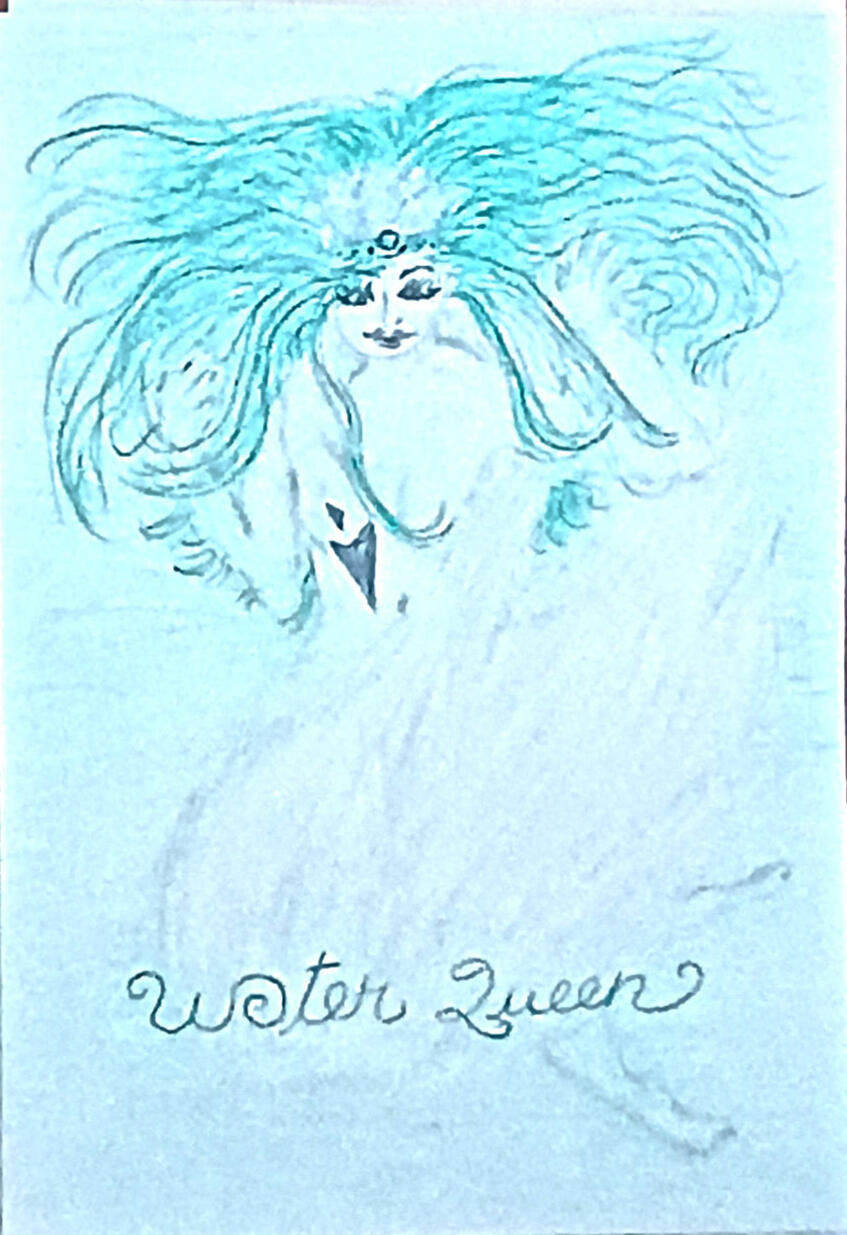water queen card